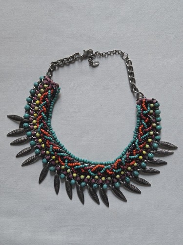 Zara boho statement beaded - statement,