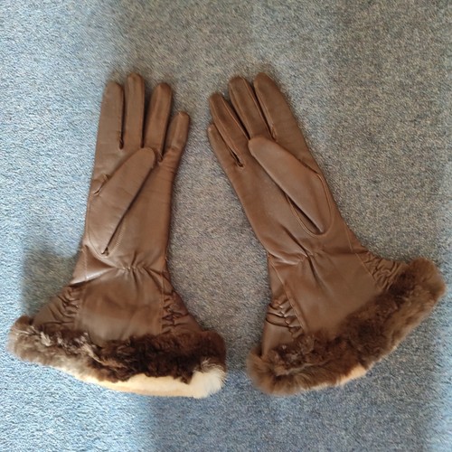 Vintage brown long - long, leather