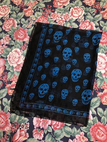 Alexander mcqueen skull blue - mcqueen, x