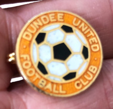 RARE OLD DUNDEE UNITED F.C. ENAMEL PIN BADGE BY COFFER LONDON