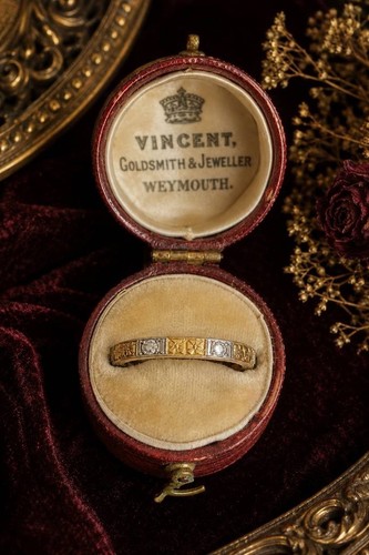 Antique art deco 18ct - deco, gold
