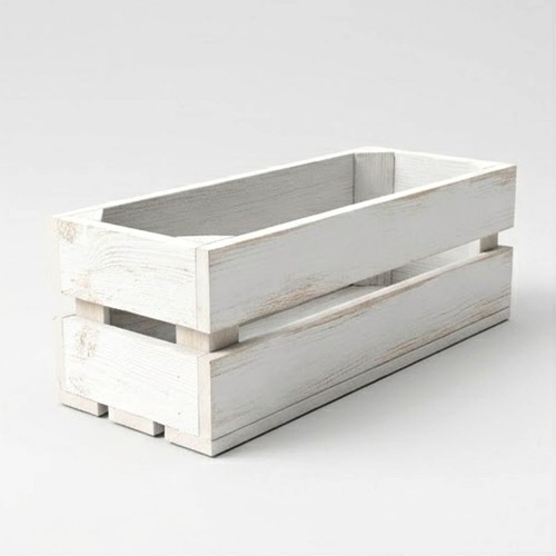 Wooden trough planter fruit - wooden,