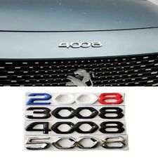 FOR PEUGEOT 2008 5008 1PCS Front Rear Metal LOGO Emblems Ornaments 2020-2022