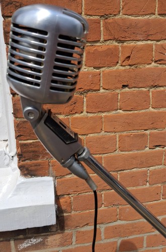 Vintage shure 555w microphone - vintage,