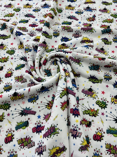 White comic print - comic,