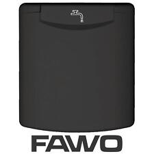 FAWO WATER FILLER INLET BOX MAGNETIC LOCK BLACK CAMPERVAN MOTORHOME HORSEBOX
