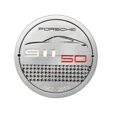 PORSCHE 911 991 50th ANNIVERSARY LIMITED EDITION BADGE emblem vintage style