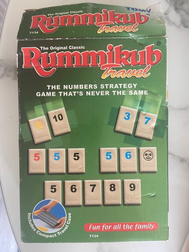 Tomy travel rummikub - travel, tiles
