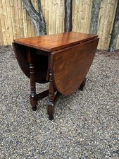 Vintage solid oak drop leaf gate leg 6-8 seater dining table country style