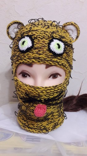 Animal balaclava hat with - animal,