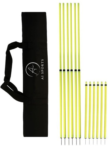 Telescopic boundary poles - boundary, set