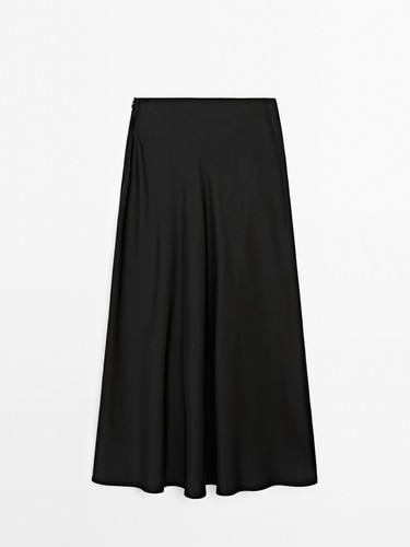 Massimo dutti black satin - dutti,