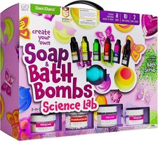 Dan&Darci 3-in-1 Soap & Bath Bomb Making Kit for Kids | STEM DIY Craft Set
