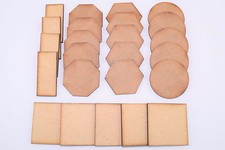 2mm MDF Wargaming Base Bases Round Square Rectangular Hexagonal Octagonal