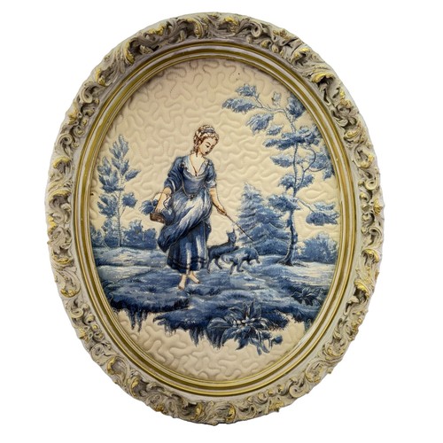 Vintage toile jouy framed - de,