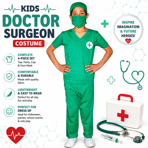 Kids doctor costume girls - costume, boys