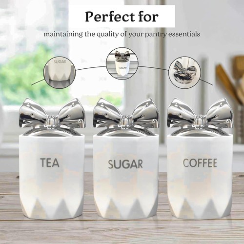 Tea coffee sugar jar black - sugar,