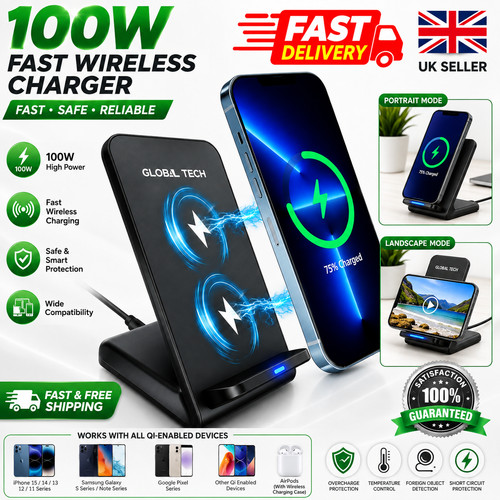 100w fast wireless charger - 100w,