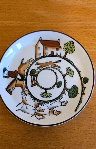 Vintage wedgwood hunting - hunting, scene