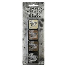 Tim Holtz Distress Mini Ink Pads 4pcs - Kit 3