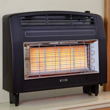 Flavel Strata Gas Fire Black FORSBLEN 5 Year Warrany Radiant Gas Fire
