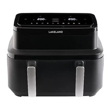 Lakeland 27346 8‐in‐1 Large Air Fryer Adjustable Drawer 9L 2600w Black