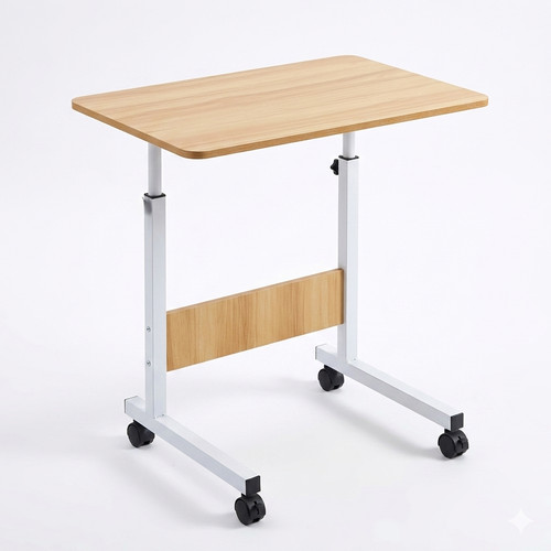 Height adjustable overbed desk - height,