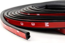 Universal Rubber Seal Strip Self Adhesive Non Toxic Durable 5Mx2 Roll Black NEW