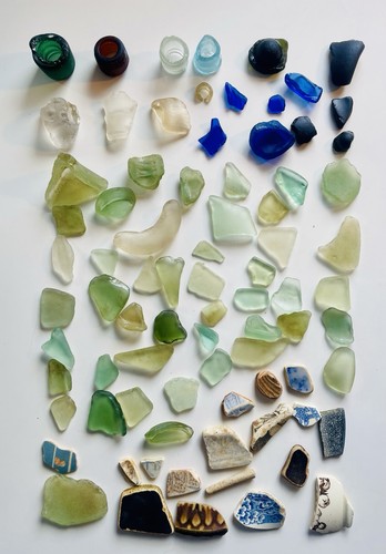 Scottish sea glass pottery - glass,