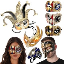Venetian Eye Mask Jester Long