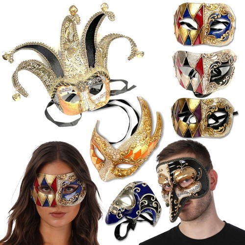 Venetian eye mask jester long - venetian,