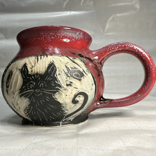 Pitch pine pottery ceramic mug - pine,