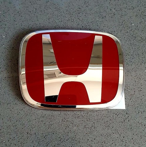 Honda red type emblem badge - honda,