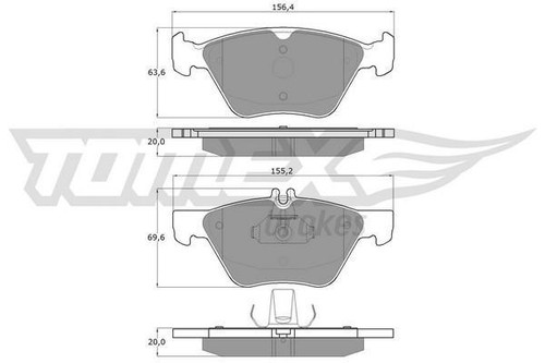 Crossfire brake pad set - brake,
