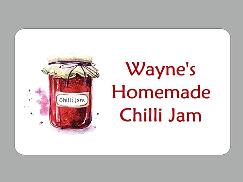 Personalised chilli jam - chilli,