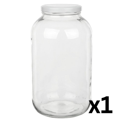 25l glass jar with lid - glass,