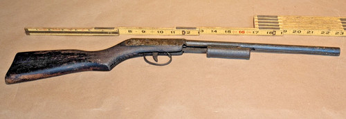 Antique toy pump pop gun - toy,