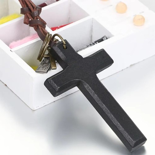 Religious necklace wooden - religious,