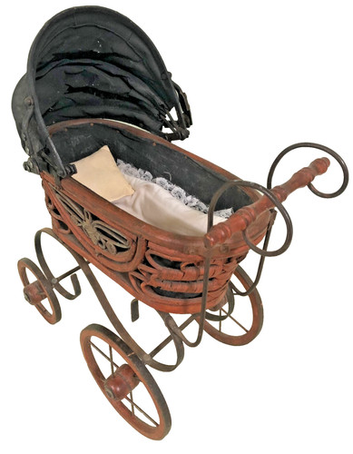 Vintage baby doll carriage - vintage,