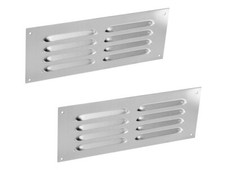 2x Aluminium Louvre Air Vent