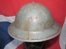 WWII British Civil Defence Rainbow Design Tommy Helmet 1940