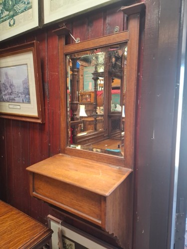 Edwardian mahogany hall - edwardian, mirror