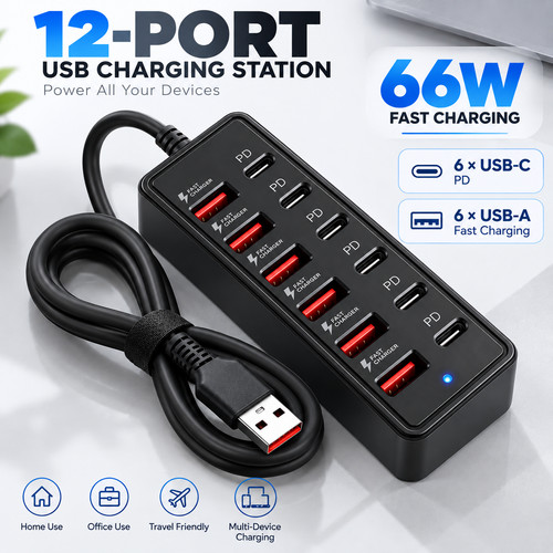 Port usb fast charging - 12-port,
