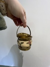 Vintage Indian Brass & Enamel