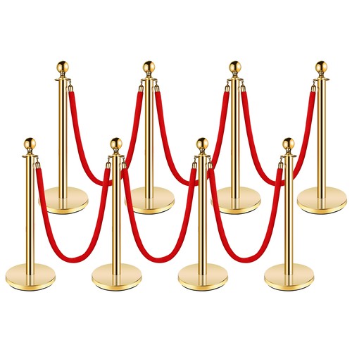 Gold stanchion posts - gold, with