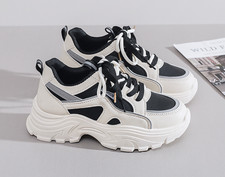 Womens Sneakers Creeper Lace