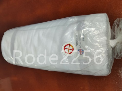 Fire retardant white voile - fire,