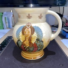 VERY RARE ROYAL DOULTON KINGSWARE QUEEN ELIZABETH I D5717 1930s PERFECT