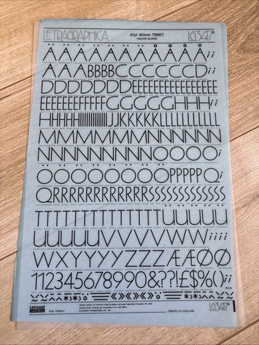 Letraset rub transfer - rub,
