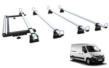Roof Rack 4 Bars for RENAULT MASTER (2010-2024) with rear roller -TITAN